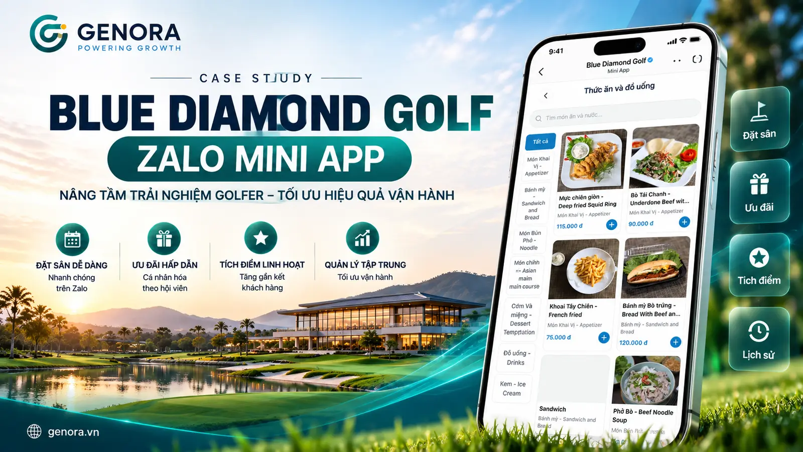 Blue Diamond Golf & Resort — Tiên phong trải nghiệm golf trên Zalo Mini App