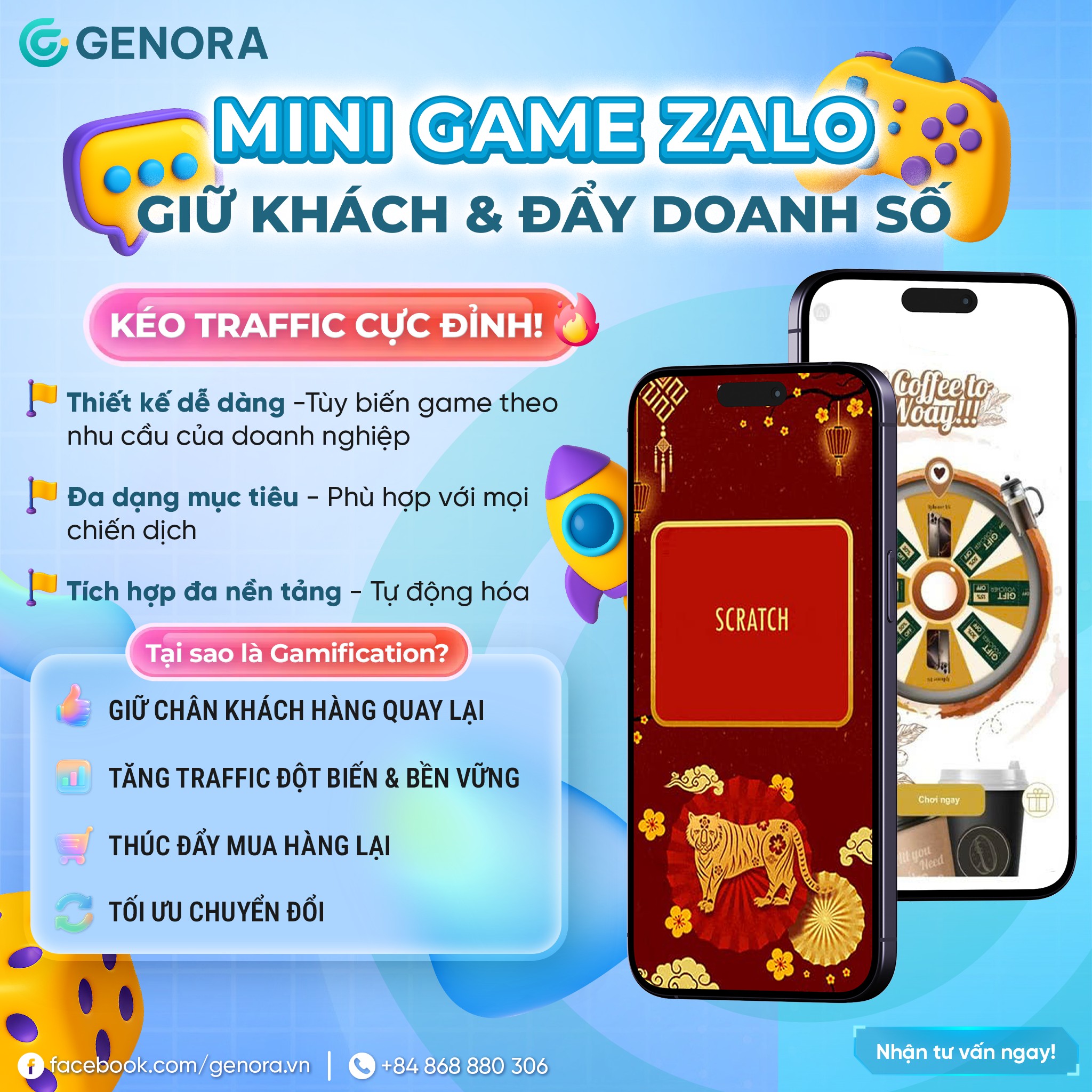 Gamification Marketing Ngành Bán Lẻ: Đột Phá Doanh Thu Với Zalo Mini App Genora